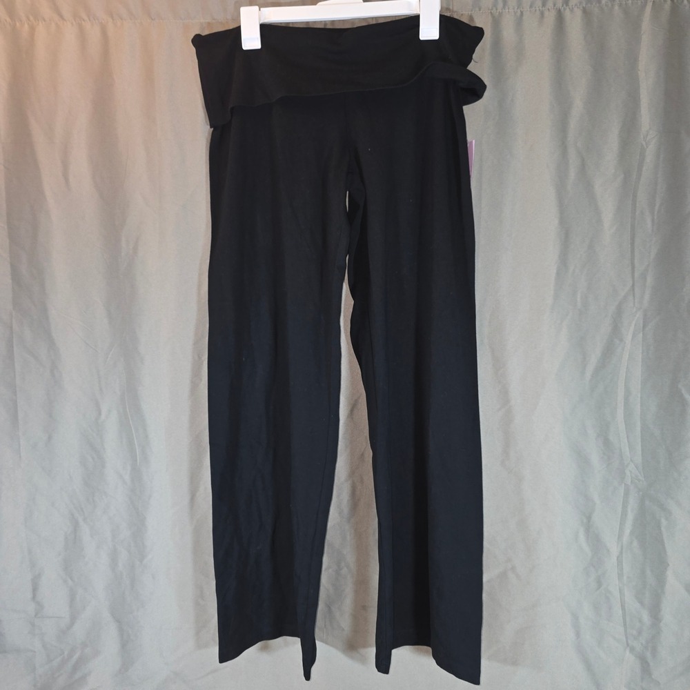 Wild Fable Womens Black Foldover Waist Yoga Pants Large 331 11 5245 NEW